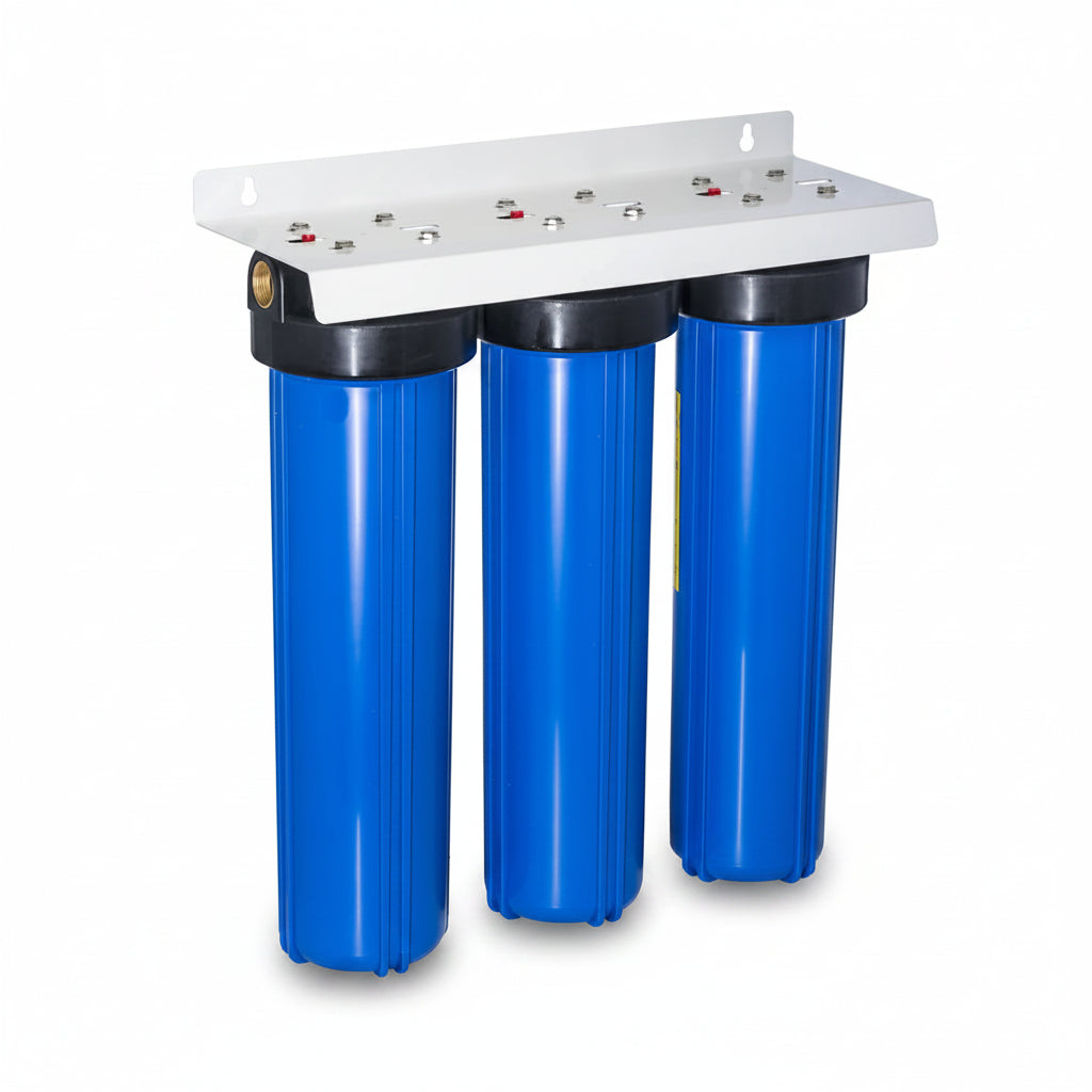 TREVOLI - Big Blue Jumbo Water Filtration Housing Triple Set - 20"