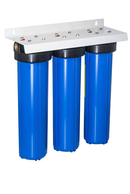 TREVOLI - Big Blue Jumbo Water Filtration Housing Triple Set - 20"